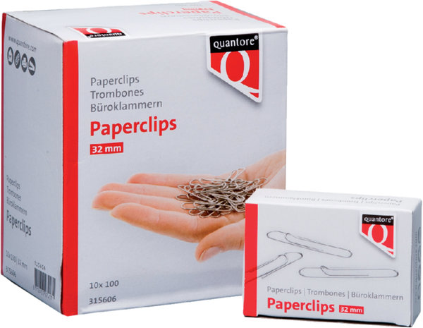 PAPERCLIP QUANTORE R2 32MM LANG