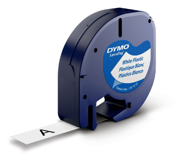 LABELTAPE DYMO 91201 12MMX4M LETRATAG