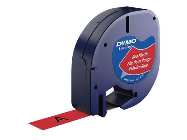 LABELTAPE DYMO 91203 12MMX4M LETRATAG