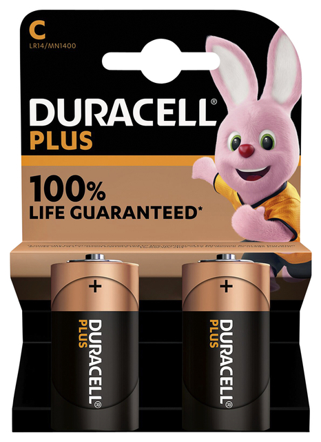 Batterij Duracell Plus 2xC (1388153)