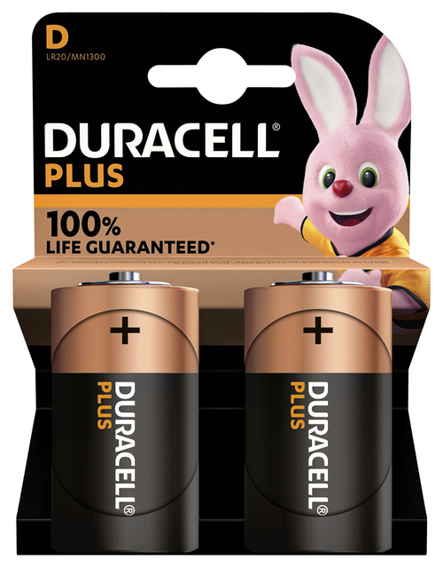 Batterij Duracell Plus 2xD (1388154)